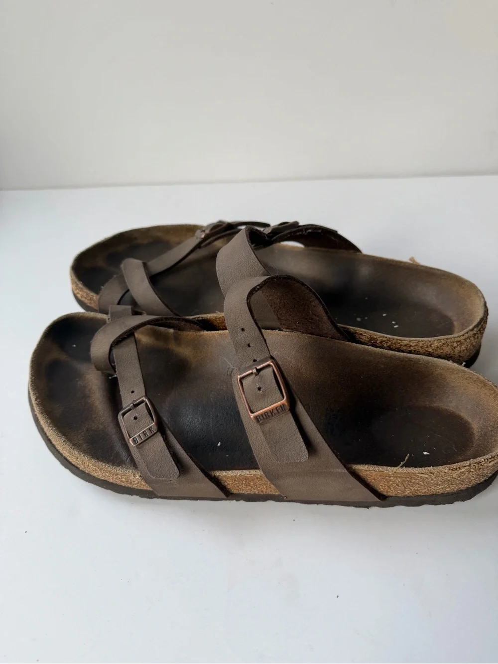 BIRKENSTOCK Mayari Birko-Flor Vegan Mocha Toe Sandals Size EU 40 Women’s US 9.5